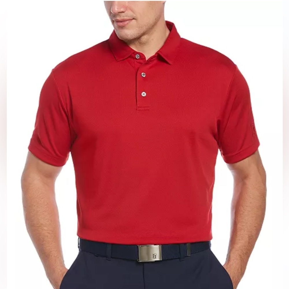 Pro Tour | Red Textured Airplay Polo